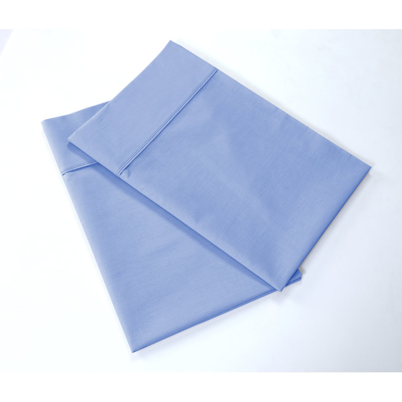 Egyptian Cotton Satin - Set of 6, Standard, Blue