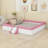 Upholstered Daybed Frame With Fence And Stairs-665648695