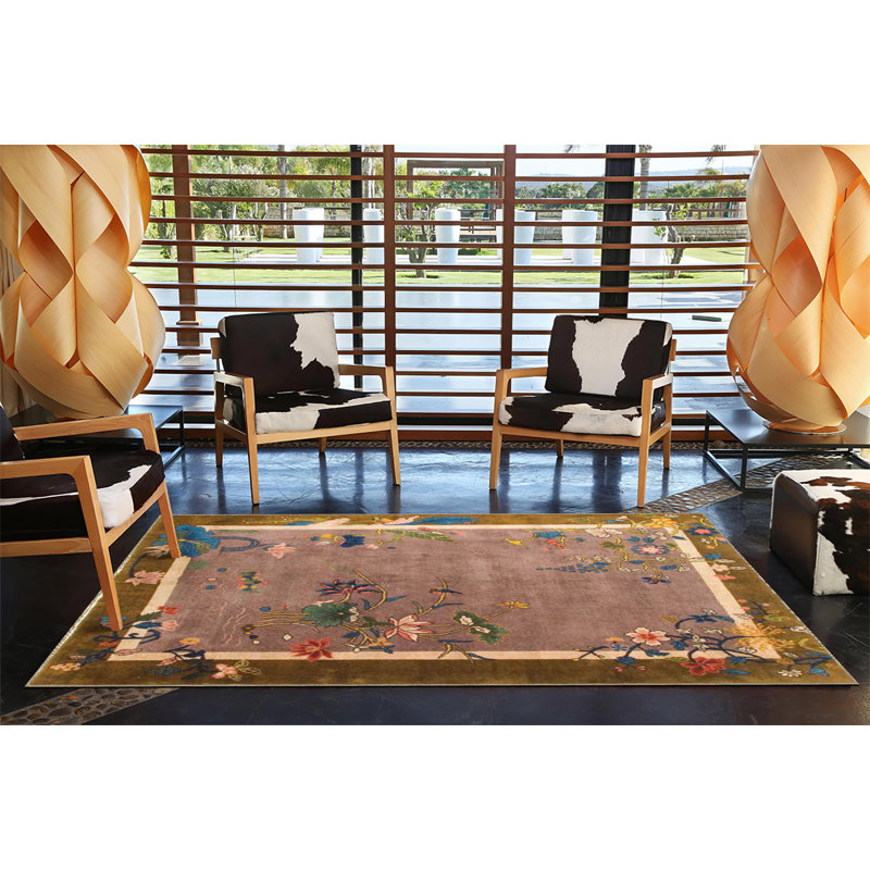 Tapis décoratif lavable Ivy, Rectangle 5 pi 1,02 po x 7 pi 6,55 po
