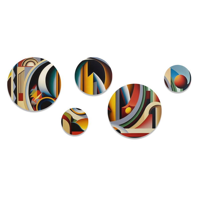 Abstract Wall Decor on Metal