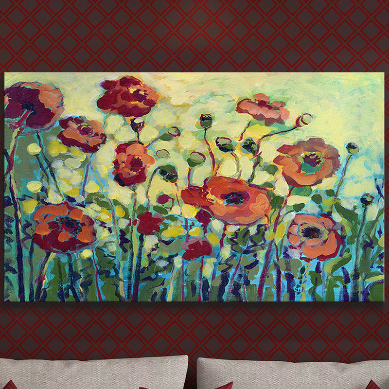 « anitas pops », reproduction d’art sur toile tendue, H 28 po x l 48 po x P 1,5 po