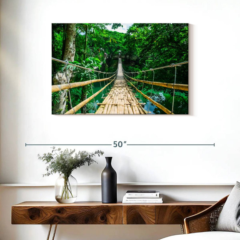 Lilie Bamboo Suspension Bridge, 24" H x 36" W