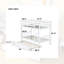 Lit superposé en bois d'hévéa massif de 77 po avec lit gigogne convertible en 2 lits séparés-232457575