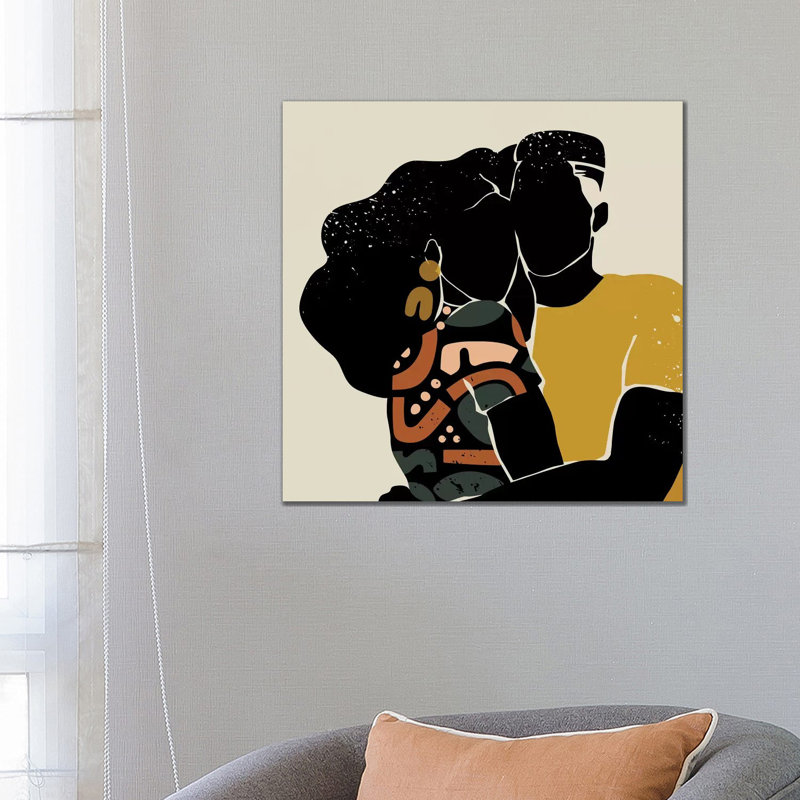 Black Love by Domonique Brown - Print on Canvas, Wrapped Canvas, 66.04 cm H x 66.04 cm W x 1.91 cm D