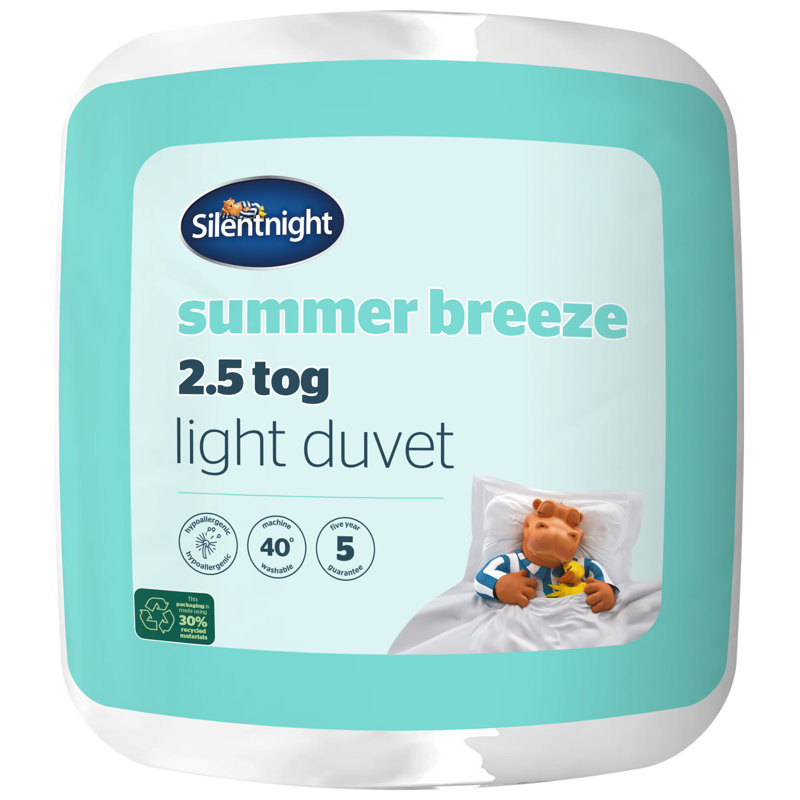 Silentnight Summer Breeze 2.5 Tog Light Duvet, Super King
