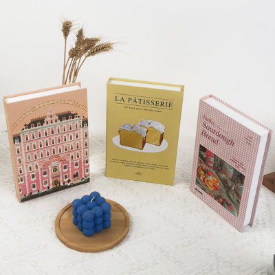 Colorful Decorative Books, 12-Piece Faux Book Set with Bright Pastel Covers for Coffee Tables, Bookshelves, Staging, Weddings and Photo Props