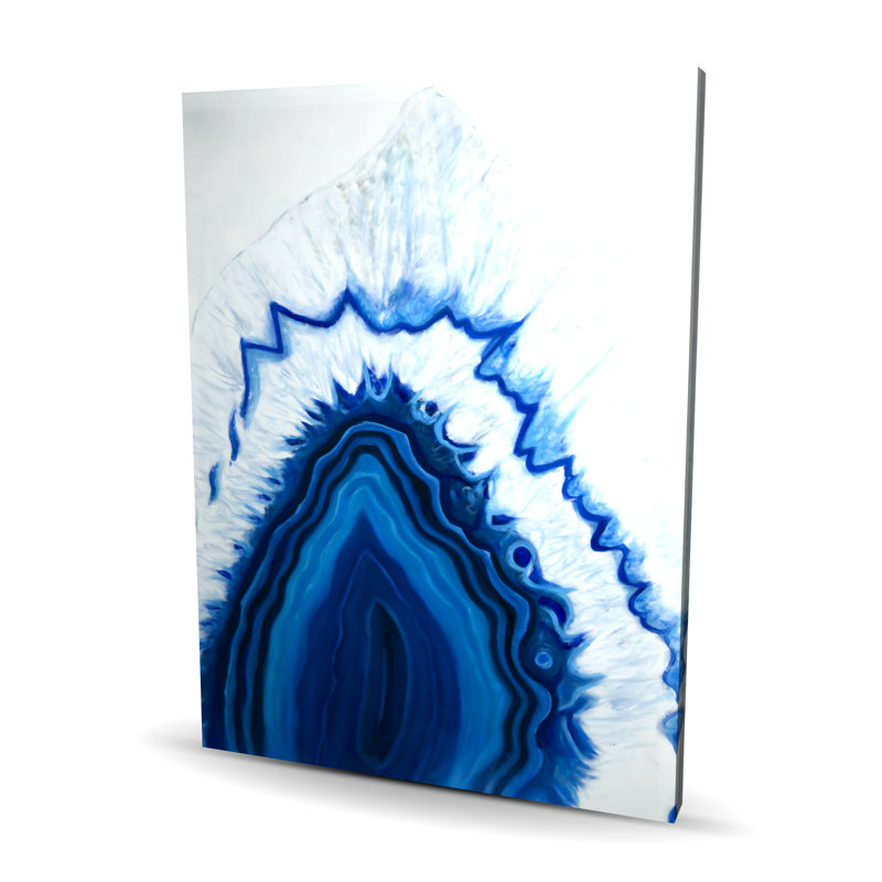 Agate Geode Slice - Hyperrealist Canvas for Home Decor