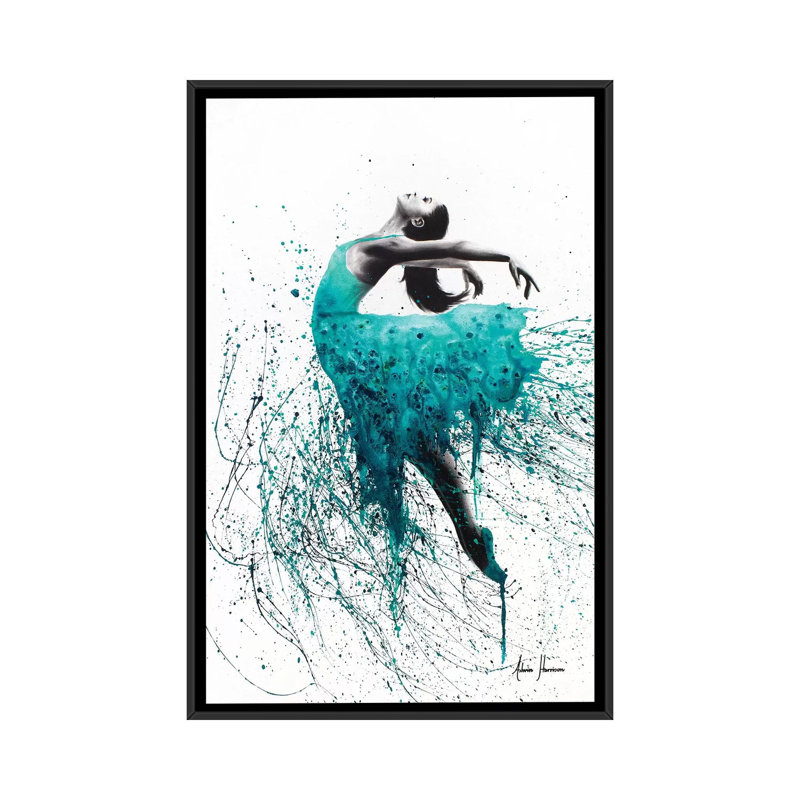 «Kingfisseur Woman», art textuel sur toile, H 48 po x l 32 po x P 1,5 po, Toile avec cadre noir, Pas de tapis