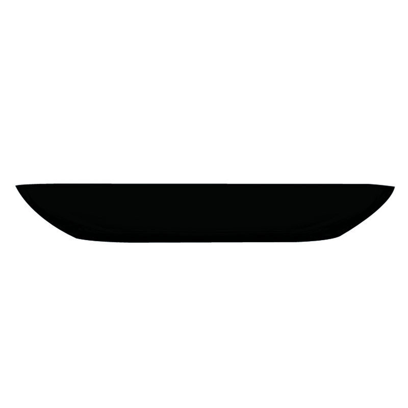Uno Rectangular Tray - 12 Pieces - Clear, Black