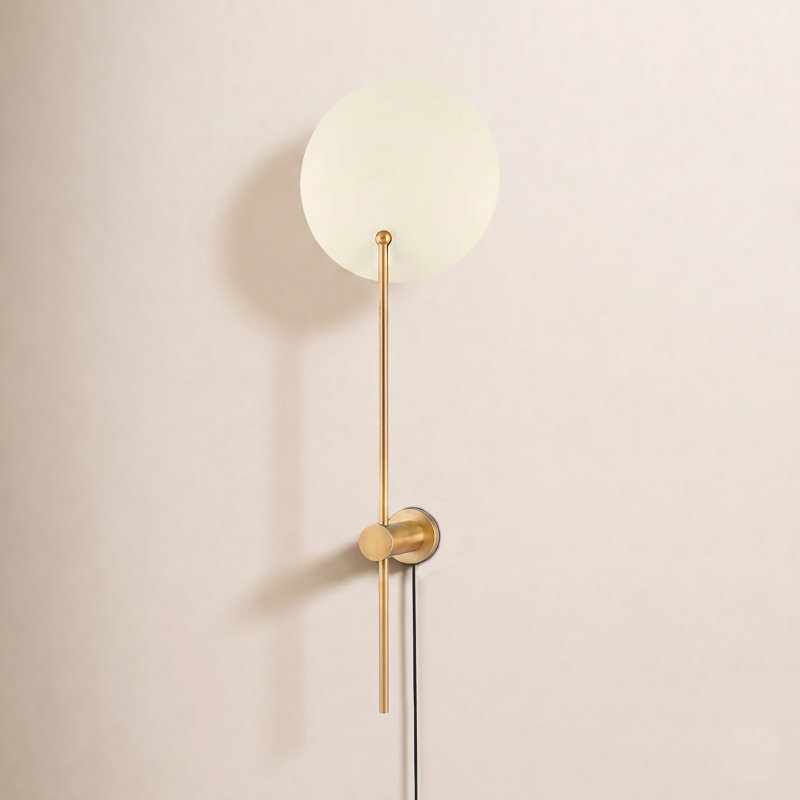 Abitha 1 - Light Dimmable Plug-In Gold/Blue Wallchiere, Soft Sand