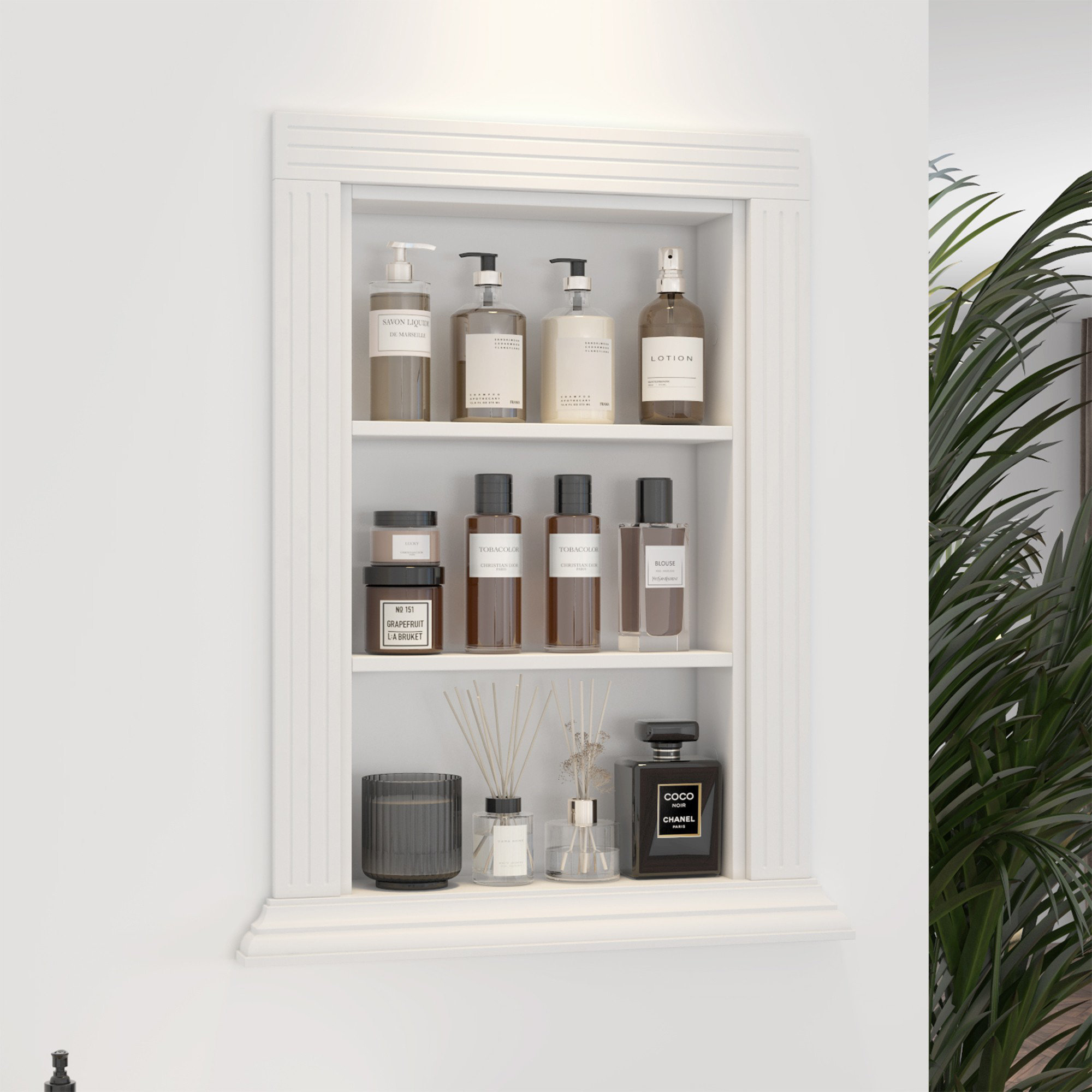 Lark Manor™ Bathroom Recessed Wall Niche With Three Shelves | Wayfair