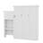 Murphy Bed With Storage Shelves And Louvered Style Decoration-1353269735