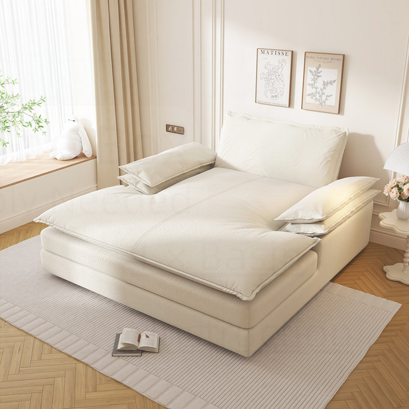 Méridienne moderne surdimensionnée double, siège de lecture rembourré à siège profond avec design détachable convenant aux salons