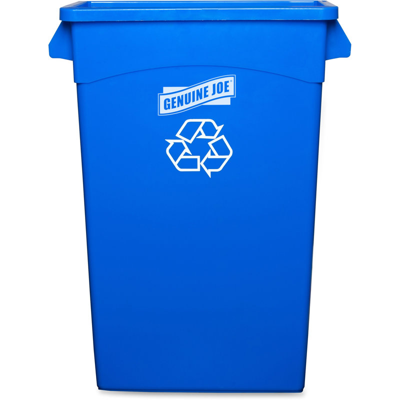 Plastic Open Recycling Bin - 23 Gallons