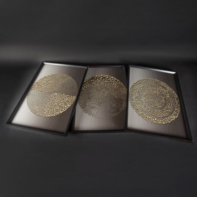 3 Piece Single Picture Frame Print Set on MDF