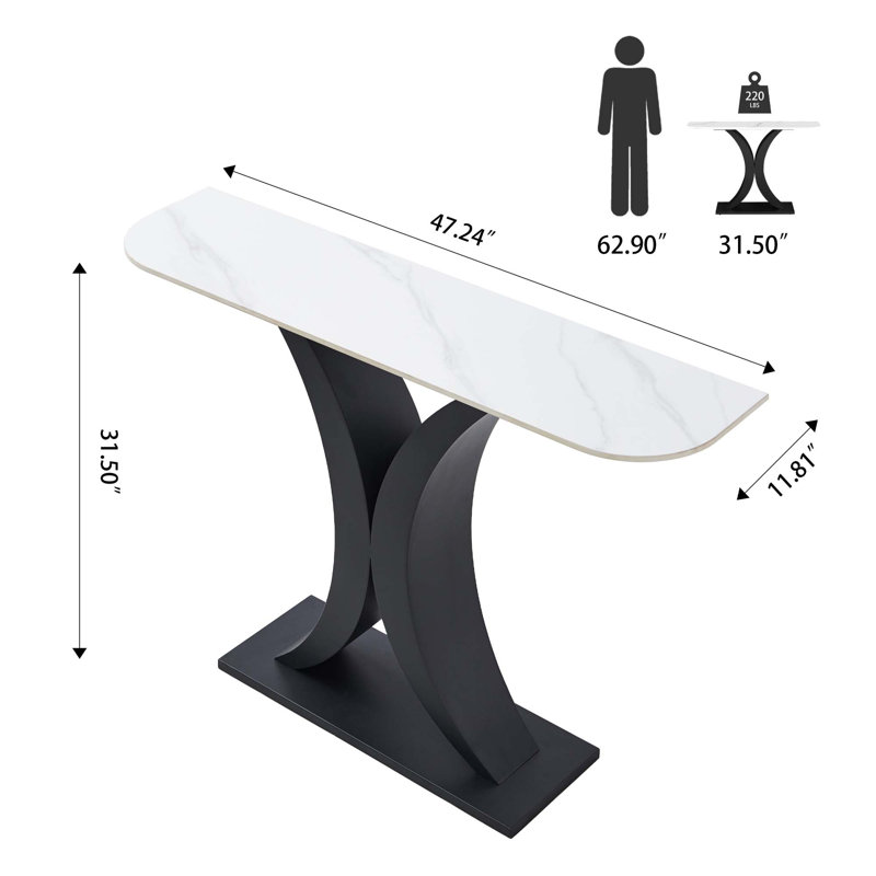Console Tifanny 47,2, Noir