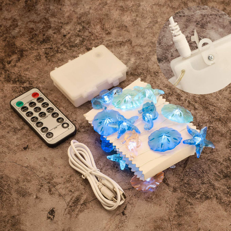 Indoor 40 - Bulb 10'' Battery Powered LED Fairy String Light