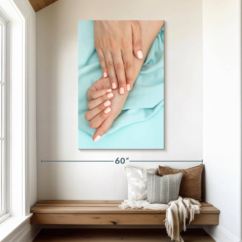 Shuttleworth Simple Peach Nails, 48" H x 32" W