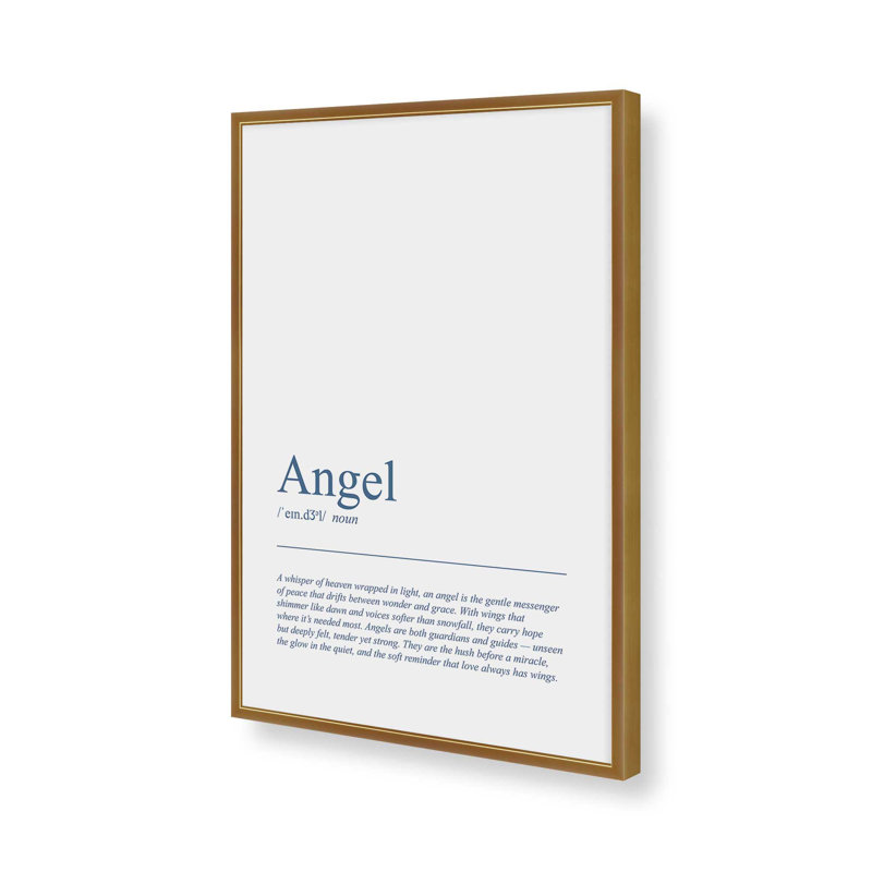 La grâce des anges, reproduction d'art, Or poli, 18 po x 24 po