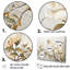 «Elegant Beige Magnolias Tranquility - Magnolias», art mural sur toile-61512424-61512337