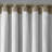 Faux Silk Embroidered Window Valance Tan 50x18"-961343721