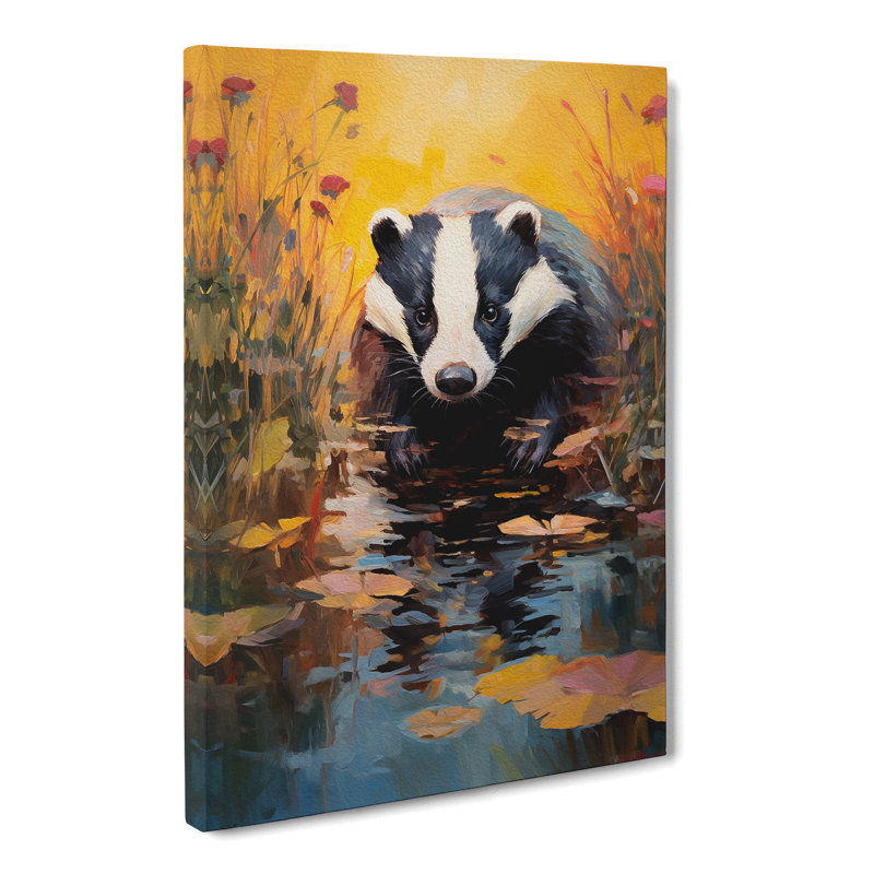 Badger Impressionism No.3 - Wrapped Canvas, 76cm H x 50cm W x 3cm D