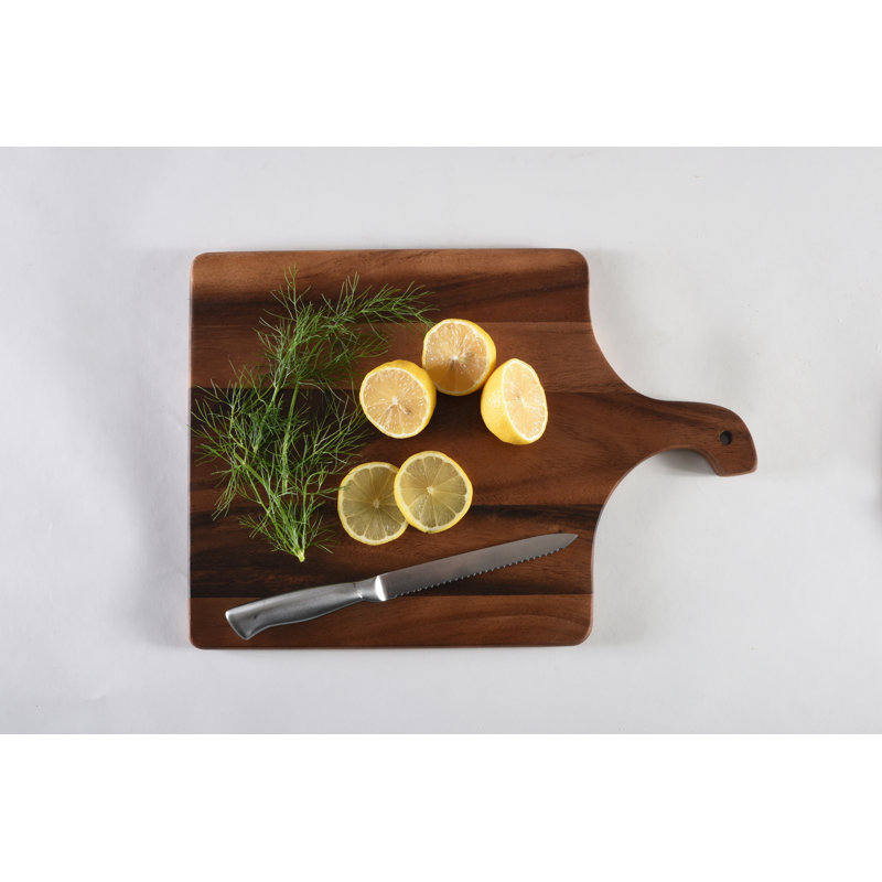Large Acacia Wood Rectangular Cutting and Serving Board