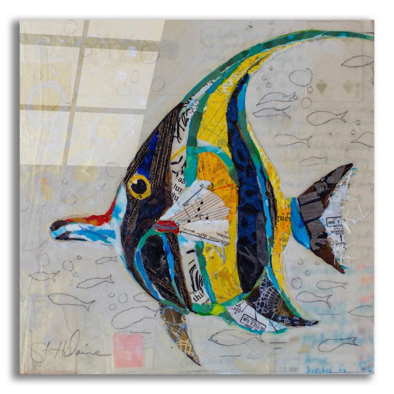«Moorish Idol» par St. Hilaire Elizabeth, H 12 po x l 12 po x P 0,13 po