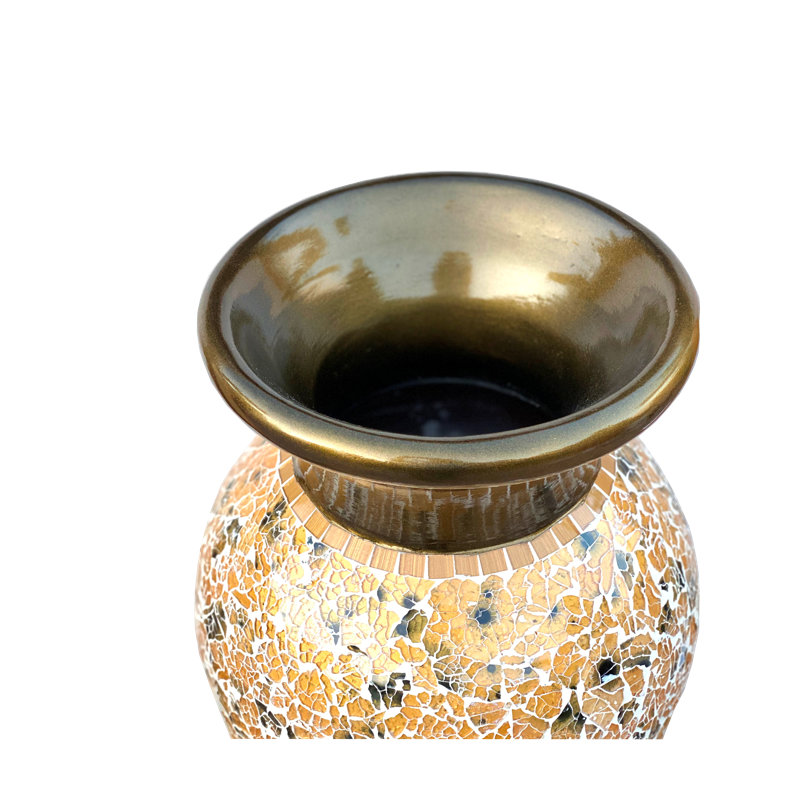 Vase de plancher en terre cuite mosaïque Bodey