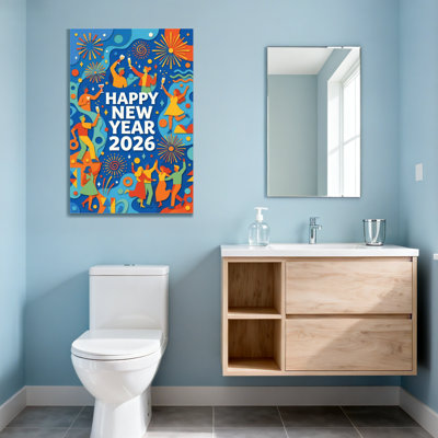 Fashion Happy New Year Celebration Pattern Print