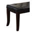 Banc avec revêtement en similicuir, base en bois massif pour une stabilité optimale, 112 cm (l) x 41 cm (p) x 45 cm (h), banc d'entrée accueillant, décoration d'entrée.
