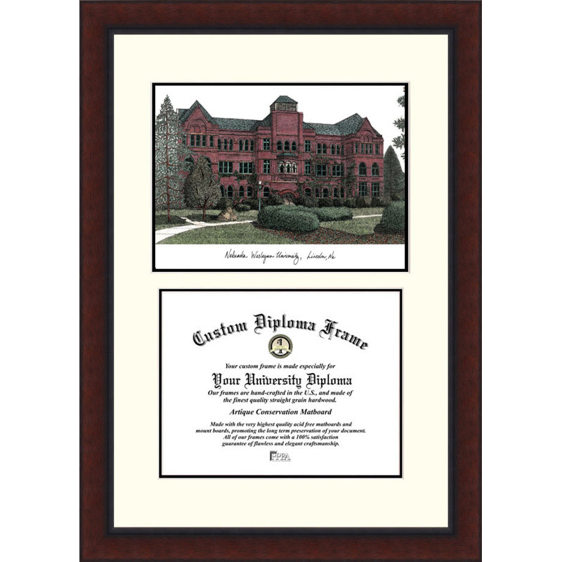 Cadre de diplôme nebraska wesleyan legacy NCAA