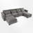 6 - Piece Upholstered Sectional-969666106