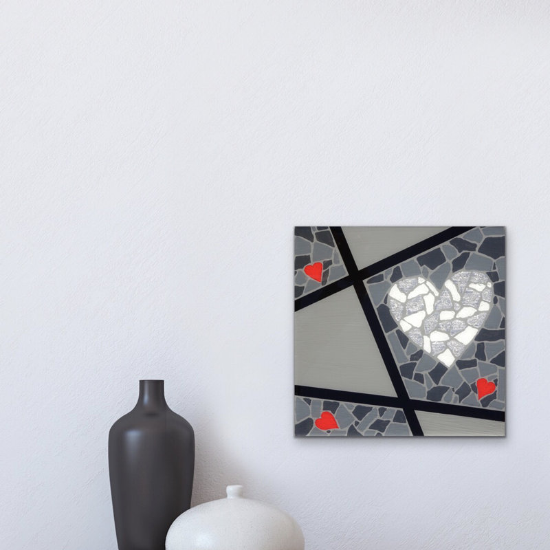 My Heart Shines For You - Red Hearts Painting by Eddie Bruckner