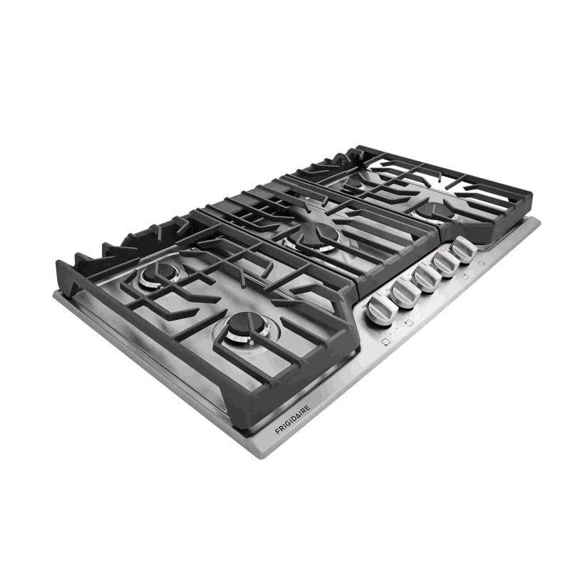 Plaque de cuisson au gaz 36 po avec 5 brûleurs Frigidaire, Acier Inoxydable