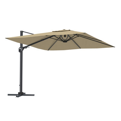Aleksandrs 130'' Outdoor Square Cantilever Umbrella
