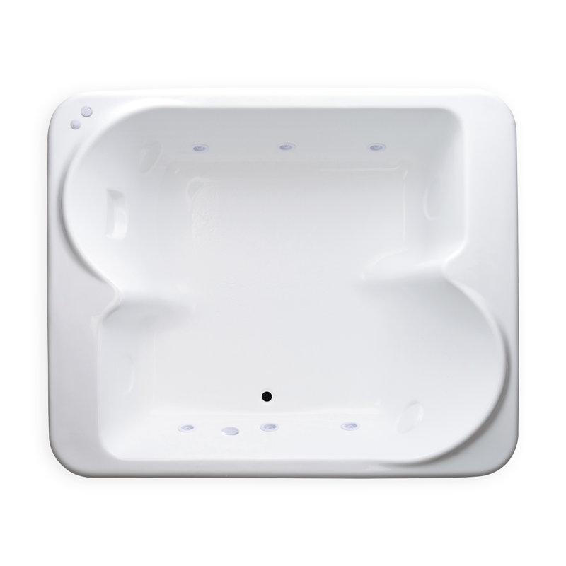 36'' x 36'' Drop-In Whirlpool Acrylic Bathtub