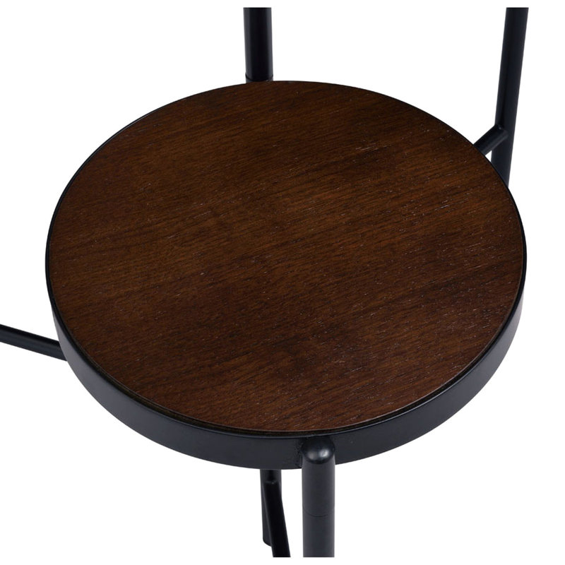 Support pour plante pliable à trois niveaux en métal noir avec dossier rond et ouvert, parfait pour exposer différentes plantes, 18 po de largeur, 19 po de profondeur, 30 compartiments à 3 plateaux, une bonne exposition de tulipes,