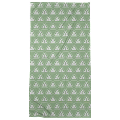 Serviette de plage d’arbre minimaliste classique Barbra
