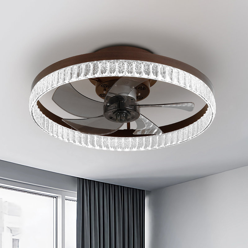 20" LED Ceiling Fan Dimmable Light With Remote Control