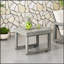 Table d'appoint rustique en bois d'acacia pour l'extérieur, mobilier de patio durable et élégant avec assemblage facile