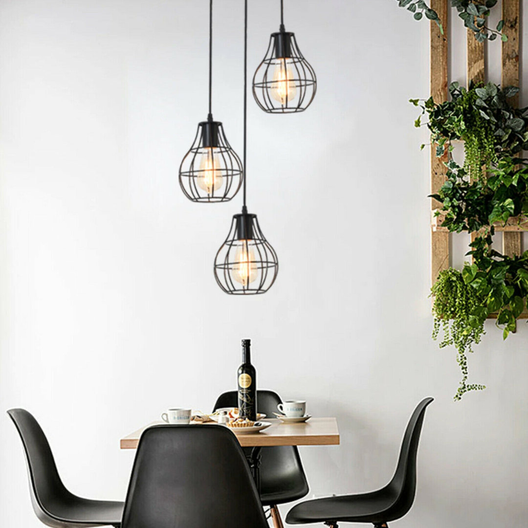 Franke 3 - Light Black Cluster Pendant