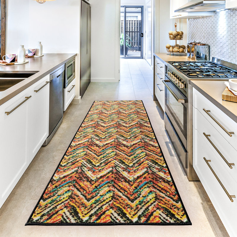 Tapis à chevrons, Tapis de couloir 2 pi 7 po x 7 pi