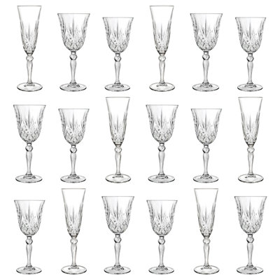 Melodia Flute and Red Wine Glass Set