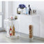 Arnt 70cm Glass Top Console Table