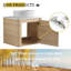 Ensemble de meuble-lavabo mural 48 po avec 2 tablettes de rangement