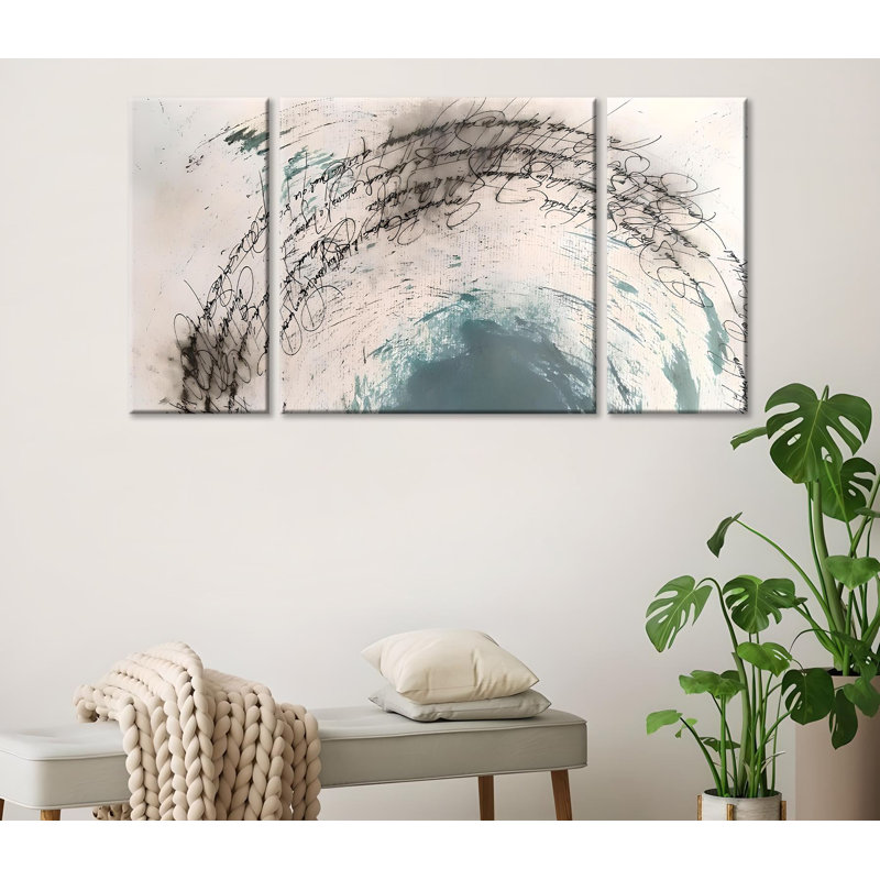 Stunning 3-Piece Decorative Canvas Painting Set, 7.9 x 17.7 inches (2 Pieces), 17.7 x 17.7 inches (1 Piece) | 50% Cotton / 50% Polyester, 100% Wooden Frame (Thickness: 0.8 inches) | Eye-Catching Digital Art for Home Decor