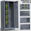 Casiers en métal, armoire à outils de nettoyage avec portes verrouillables, tablettes réglables-1143225804-1143225807