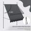 Outsunny 200cm W x 120cm D Polyester Cover Retractable Patio Awning,Door Canopy,Window Awning,Freestanding Awning