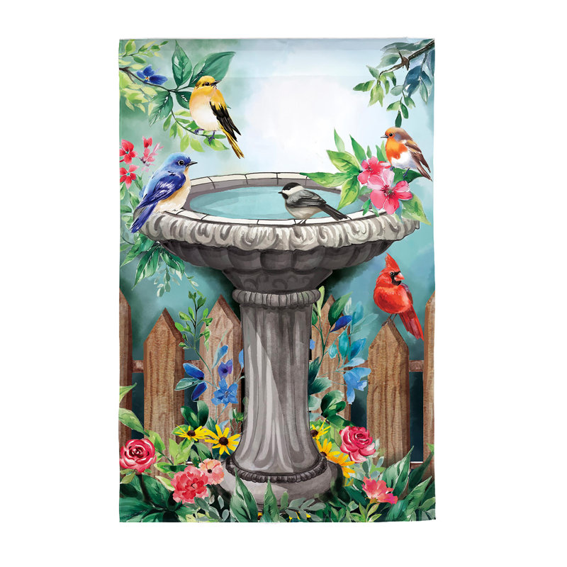 Drapeau de maison de bain Bathbirds